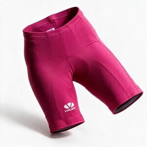 Voler Padded Cycling Shorts Small Red Compression Bike Shorts Made in USA